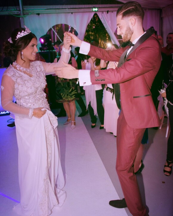 Tarek Benattia et Camélia le jour de leur mariage en mai 2017