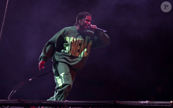 A$AP Rocky en concert à l'Ericsson Globe Arena à Stockholm. Le 11 décembre 2019.