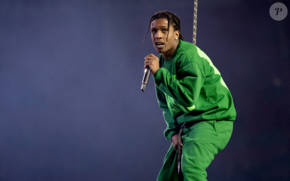 A$AP Rocky en concert à l'Ericsson Globe Arena à Stockholm. Le 11 décembre 2019.