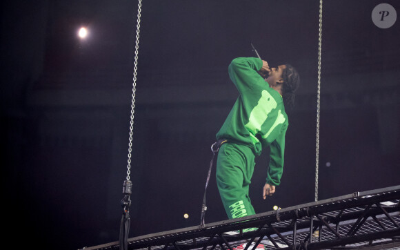 A$AP Rocky en concert à l'Ericsson Globe Arena à Stockholm. Le 11 décembre 2019.