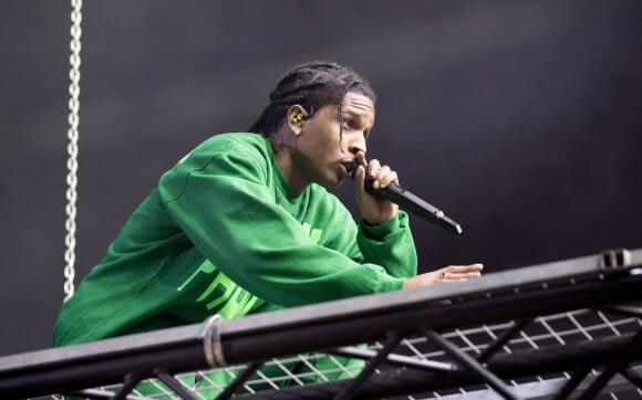A$AP Rocky en concert à l'Ericsson Globe Arena à Stockholm. Le 11 décembre 2019.