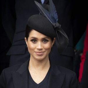 Kate Middleton, duchesse de Cambridge, Meghan Markle, duchesse de Sussex, le prince Harry, duc de Sussex - La famille royale assiste à la messe de Noël à Sandringham le 25 décembre 2018.