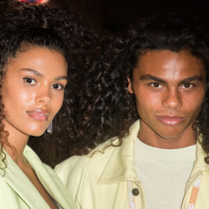 Tina Kunakey et son frère Zakari - Arrivées et sorties au Lutetia "Pop Up" club où Cindy Bruna célèbre ses 25 ans, Paris le 28 septembre 2019. © Perusseau - Da Silva / Bestimage