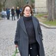 Jane Birkin - Arrivées aux obsèques de Anna Karina en la chapelle de l'Est au cimetière du Père Lachaise à Paris. Le 21 décembre 2019