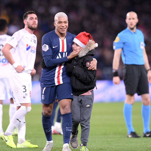Kylian Mbappé lors du match de Ligue 1 Conforama Paris Saint-Germain - Amiens SC au Parc des Princes. Paris, le 21 décembre 2019.