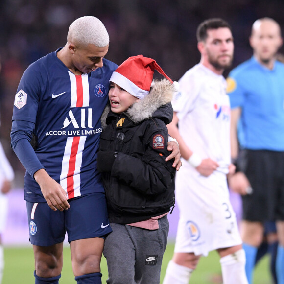 Kylian Mbappé lors du match de Ligue 1 Conforama Paris Saint-Germain - Amiens SC au Parc des Princes. Paris, le 21 décembre 2019.