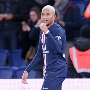 Kylian Mbappé lors du match de Ligue 1 Conforama Paris Saint-Germain - Amiens SC au Parc des Princes. Paris, le 21 décembre 2019.