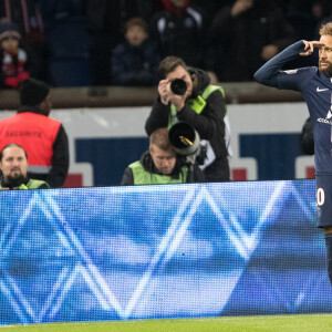 Neymar lors du match de Ligue 1 Conforama Paris Saint-Germain - Amiens SC au Parc des Princes. Paris, le 21 décembre 2019.