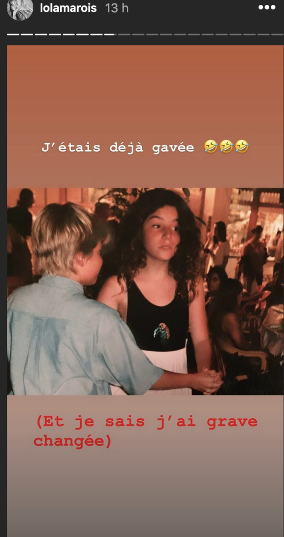 Lola Marois dévoile une photo d'elle enfant - Instagram, 22 décembre 2019