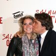 Bernard Tapie et sa fille Sophie - Avant-première de 'Salaud on t'aime' à l'UGC Normandie sur les Champs-Elysées à Paris le 31 mars 2014.
