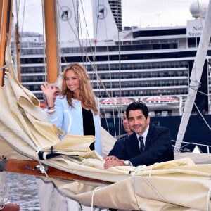 Adriana Karembeu et son mari André (Aram) Ohanian sont au Yacht Club de Monaco dans le cadre de la 12 ème Monaco Classic Week à Monaco le 10 septembre 2015.