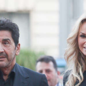 Adriana Karembeu et son mari André Ohanian - Gala des 150 ans de la Croix-Rouge française au Grand Palais, le 12 septembre 2014.