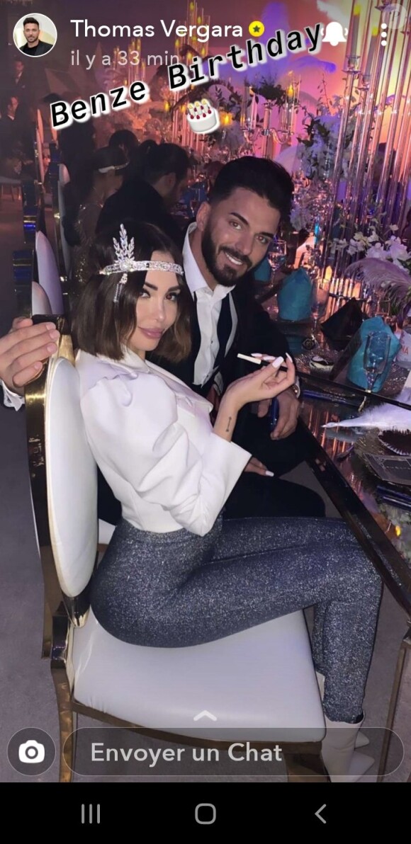 Nabilla et sa famille à l'anniversaire de Karim Benzema le 27 et 28 décembre 2019.