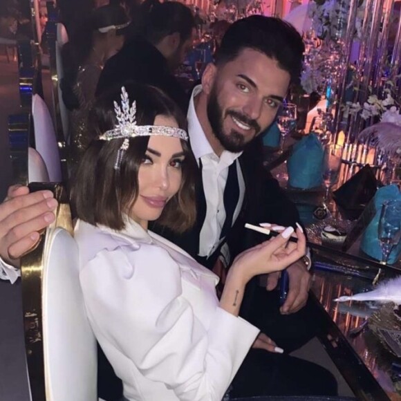Nabilla et sa famille à l'anniversaire de Karim Benzema le 27 et 28 décembre 2019.