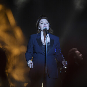 Exclusif - Isabelle Boulay - Concert anniversaire des 130 ans de la Tour Eiffel à Paris, qui sera diffusé le 26 octobre sur France 2. Le 2 octobre 2019. © Pierre Perusseau/ Bestimage