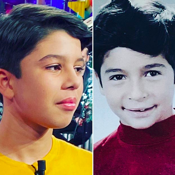 Nagui enfant et son sosie, sur Instagram le 1er janvier 2020.