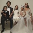 Beyoncé et Jay-Z ont partagé plusieurs photos de famille avec leurs trois enfants, Blue Ivy, Sir et Rumi, pour célébrer la nouvelle année, le 1er janvier 2020.