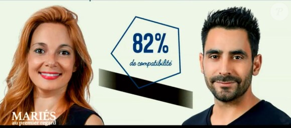 Delphine et Romain dans "Mariés au premier regard 2020", le 6 janvier, sur M6