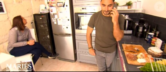 Delphine et Romain dans "Mariés au premier regard 2020", le 6 janvier, sur M6