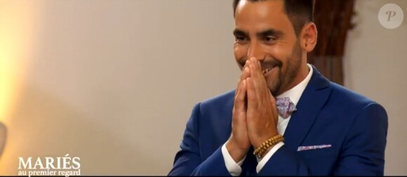 Mariage de Romain et Delphine dans "Mariés au premier regard 2020", le 6 janvier, sur M6