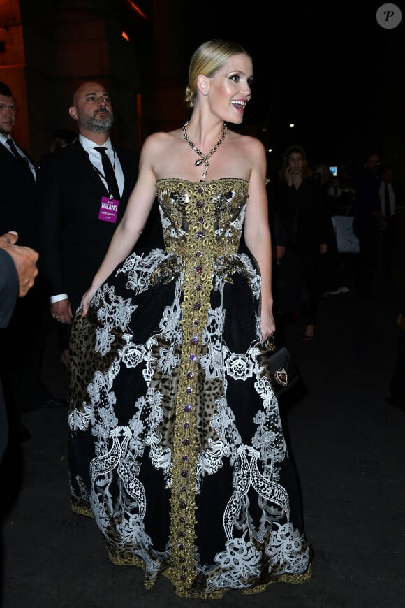 Lady Kitty Spencer - Arrivée des people à la soirée de gala de l'amfAR (amfAR Milano) au Palazzo Mezzanotte lors de la fashion week à Milan, le 21 septembre 2019.