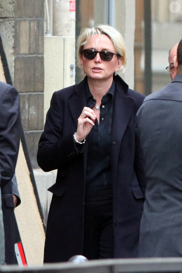 Claude Chirac - Obsèques de Laurence Chirac, la fille de Jacques et Bernadette Chirac en la chapelle de Jésus-Enfant de la basilique Sainte-Clotilde à Paris, le 16 avril 2016. © Crystal Pictures/Bestimage