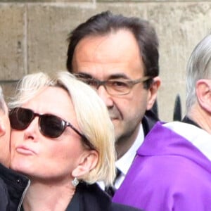 Claude Chirac - Obsèques de Laurence Chirac, la fille de Jacques et Bernadette Chirac en la chapelle de Jésus-Enfant de la basilique Sainte-Clotilde à Paris, le 16 avril 2016. © Crystal Pictures/Bestimage