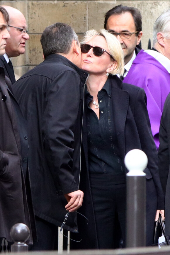 Claude Chirac - Obsèques de Laurence Chirac, la fille de Jacques et Bernadette Chirac en la chapelle de Jésus-Enfant de la basilique Sainte-Clotilde à Paris, le 16 avril 2016. © Crystal Pictures/Bestimage
