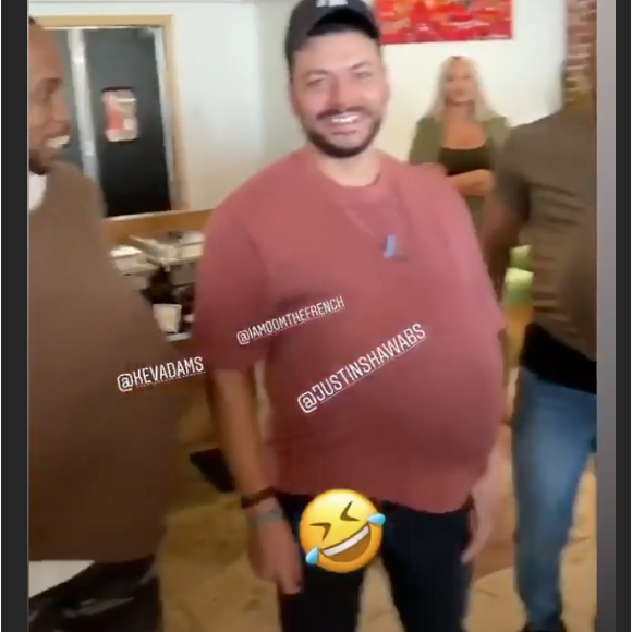 Kev Adams à la baby shower de Christina Milian le 4 janvier 2020.