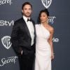 Nicole Scherzinger et son compagnon Thom Evans - Photocall de la soirée "InStyle and Warner Bros" dans le cadre de la 77e cérémonie annuelle des Golden Globe Awards au Beverly Hilton Hotel à Los Angeles, le 5 janvier 2020.