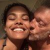 Tina Kunakey et Vincent Cassel sur Instagram.