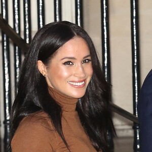 Le prince Harry, duc de Sussex, et Meghan Markle, duchesse de Sussex, en visite à la Canada House à Londres, Royaume Uni, le 7 janvier 2020.