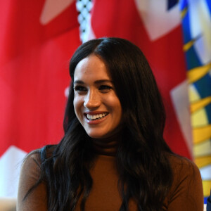 Le prince Harry, duc de Sussex, et Meghan Markle, duchesse de Sussex, en visite à la Canada House à Londres, Royaume Uni, le 7 janvier 2020.