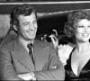Jean-Paul Belmondo et Claudia Cardinale au Festival de Cannes en 1972. 