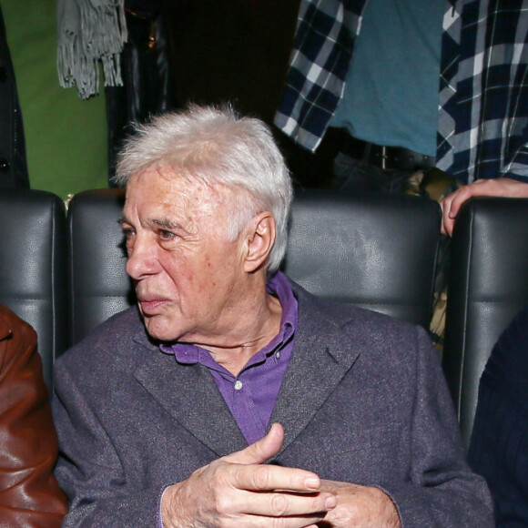 Exclusif - Jean-Paul Belmondo, Guy Bedos et Charles Gérard - Avant-première parisienne du documentaire "Belmondo par Belmondo" au cinéma Publicis à Paris. Le 15 décembre 2015 © Sébastien Valiela / Bestimage