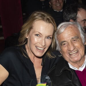 Estelle Lefébure et Jean-Paul Belmondo - 4ème Edition des "Trophées du Bien-Etre" au théâtre de la Gaité Montmartre à Paris, le 22 septembre 2019. © Pierre Perusseau/Bestimage