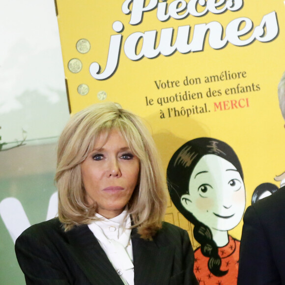 Brigitte Macron (Présidente de la Fondation Hôpitaux de Paris-Hôpitaux de France) lors du lancement de la 31e édition de l'opération Pièce Jaunes au Centre Hospitalier Régional d'Orléans le 8 janvier 2020. © Dominique Jacovides / Bestimage