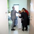 Brigitte Macron (Présidente de la Fondation Hôpitaux de Paris-Hôpitaux de France), Didier Deschamps, parrain de l'opération Pièces Jaunes 2020 lors du lancement de la 31ème édition de l'opération Pièce Jaunes au Centre Hospitalier Régional d'Orléans le 8 janvier 2020. © Dominique Jacovides / Bestimage