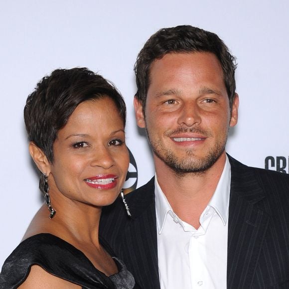Justin Chambers & Keisha Chambers - Soiree du 200eme episode de "Grey's Anatomy" a Hollywood, le 28 septembre 2013