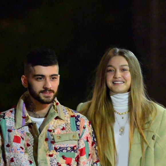 Gigi Hadid et Zayn Malik sont allés dîner au restaurant IL Buco avec B. Hadid et D. Lipa pour l'anniversaire de Zayn à New York, le 11 janvier 2020.