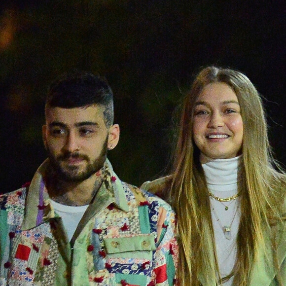 Gigi Hadid et Zayn Malik sont allés dîner au restaurant IL Buco avec B. Hadid et D. Lipa pour l'anniversaire de Zayn à New York, le 11 janvier 2020.