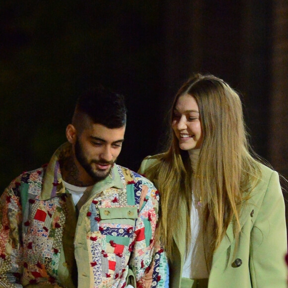 Gigi Hadid et Zayn Malik sont allés dîner au restaurant IL Buco avec B. Hadid et D. Lipa pour l'anniversaire de Zayn à New York, le 11 janvier 2020.