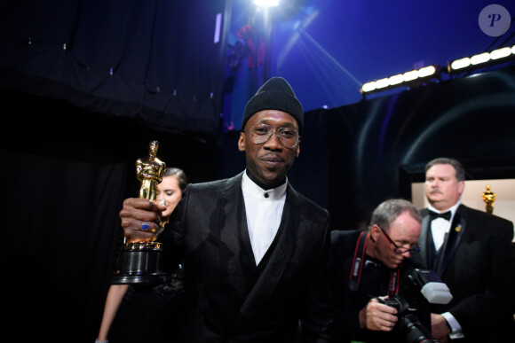 Mahershala Ali - Backstage de la 91ème Cérémonie des Oscars au Dolby Theatre à Los Angeles. Le 24 février 2019