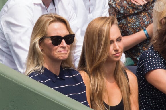 Emma Smet et Estelle Lefebure - Roland-Garros 2018. Paris. Le 6 juin 2018. @Nasser Berzane/ABACAPRESS.COM
