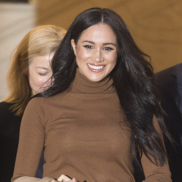 Le prince Harry, duc de Sussex, et Meghan Markle, duchesse de Sussex, en visite à la Canada House à Londres le 7 janvier 2020 © Ray Tang/London