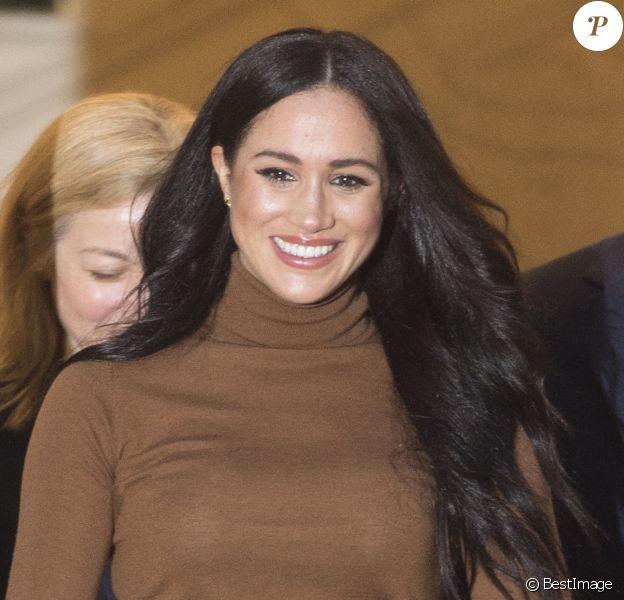 Le prince Harry, duc de Sussex, et Meghan Markle, duchesse de Sussex, en visite à la Canada House à Londres le 7 janvier 2020 © Ray Tang/London