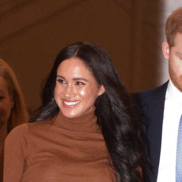 Le prince Harry, duc de Sussex, et Meghan Markle, duchesse de Sussex, en visite à la Canada House à Londres le 7 janvier 2020 © Ray Tang/London News Pictures via ZUMA Wire / Bestimage