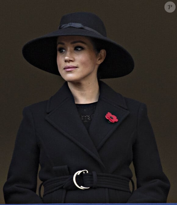 Meghan Markle, duchesse de Sussex - La famille royale d'Angleterre lors du National Service of Remembrance à Londres le 10 novembre 2019.