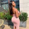 Maeva des "Marseillais" en robe rose, sur Instagram, le 5 septembre 2019