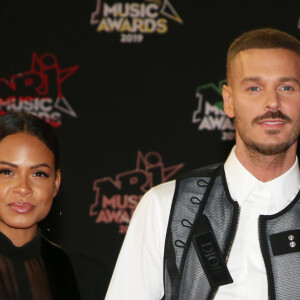 Christina Milian enceinte et son compagnon Matt Pokora (M. Pokora) - 21ème édition des NRJ Music Awards au Palais des festivals à Cannes le 9 novembre 2019. © Dominique Jacovides/Bestimage